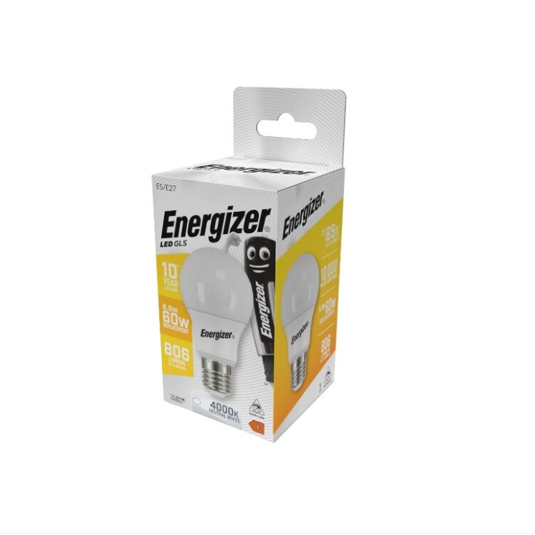 Energizer BEC Κοινή Λάμπα LED 8.8W E27 806lm 4000k Φυσικό Λευκό