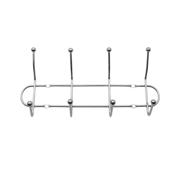 Μεταλλική επιτοίχια κρεμάστρα 4 θέσεων - 26399