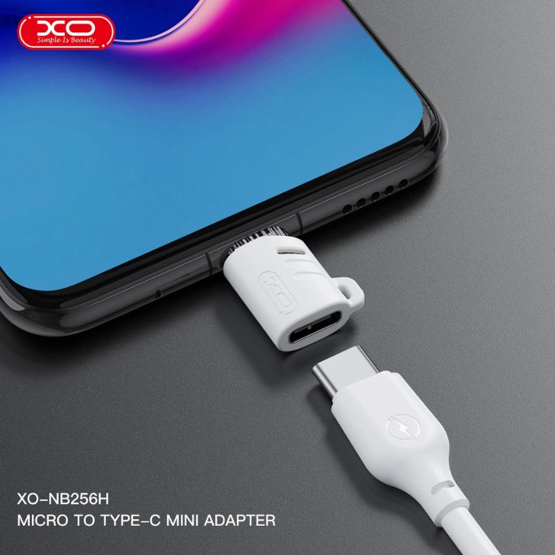 XO NB256H Αντάπτορας Type-C Θηλυκό σε Micro Αρσενικό με Λουράκι - Image 4