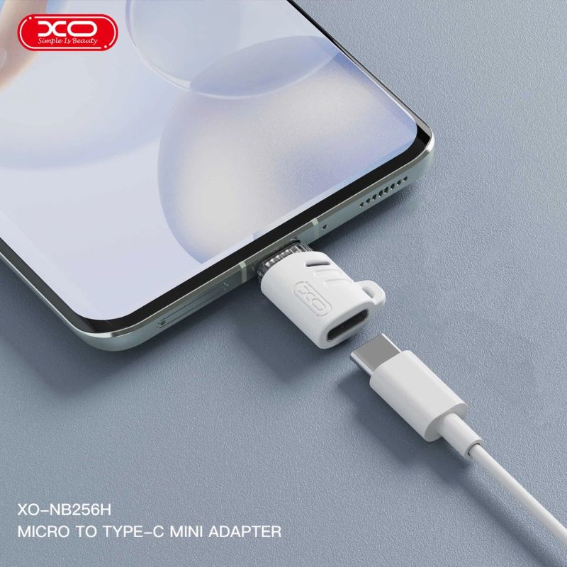 XO NB256H Αντάπτορας Type-C Θηλυκό σε Micro Αρσενικό με Λουράκι - Image 5