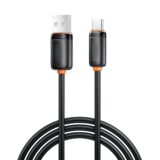 XO NB302 Καλώδιο Ταχείας Φόρτισης & Μεταφοράς Δεδομένων USB-A σε Type-C 3A Μαύρο 1m
