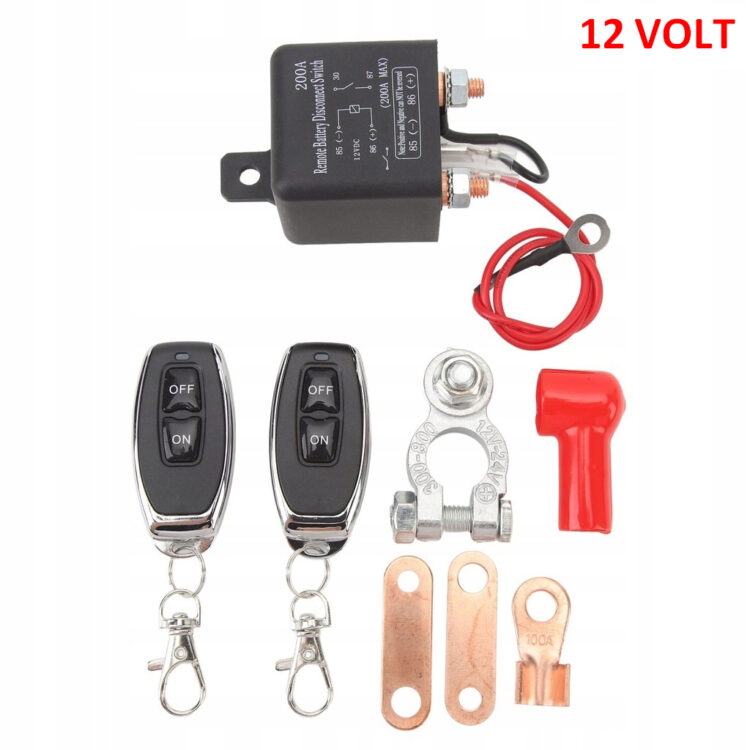 Διακόπτης Αποσύνδεσης Μπαταρίας Τηλεχειριστήριο Αποτρέπει Εκφόρτιση Μπαταρίας Υψηλή Ασφάλεια 12v 200a Κατάλληλος Αυτοκίνητα