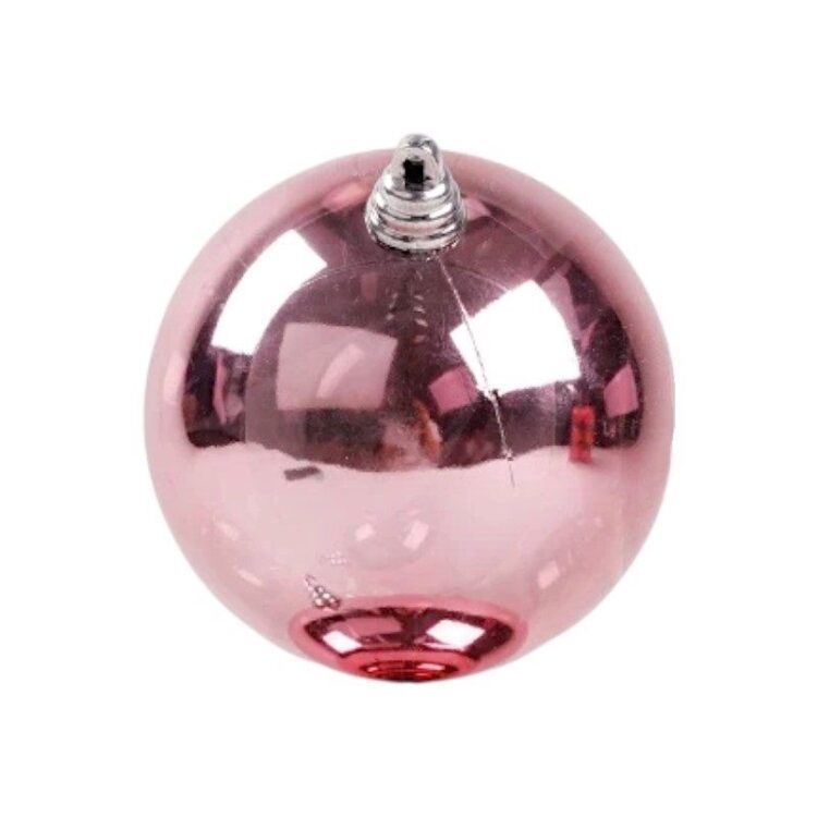 Χριστουγεννιάτικη μπάλα - 20cm - 1pc - 326154 - Pink