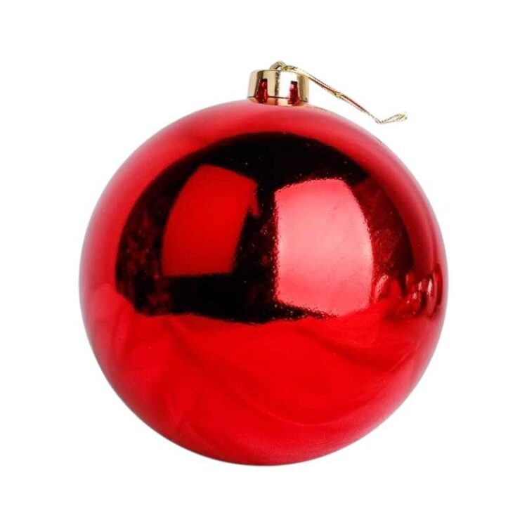 Χριστουγεννιάτικη μπάλα - 15cm - 1pc - 326147 - Red