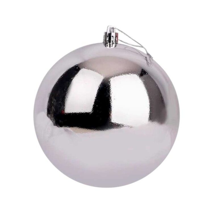 Χριστουγεννιάτικη μπάλα - 15cm - 1pc - 326147 - Silver