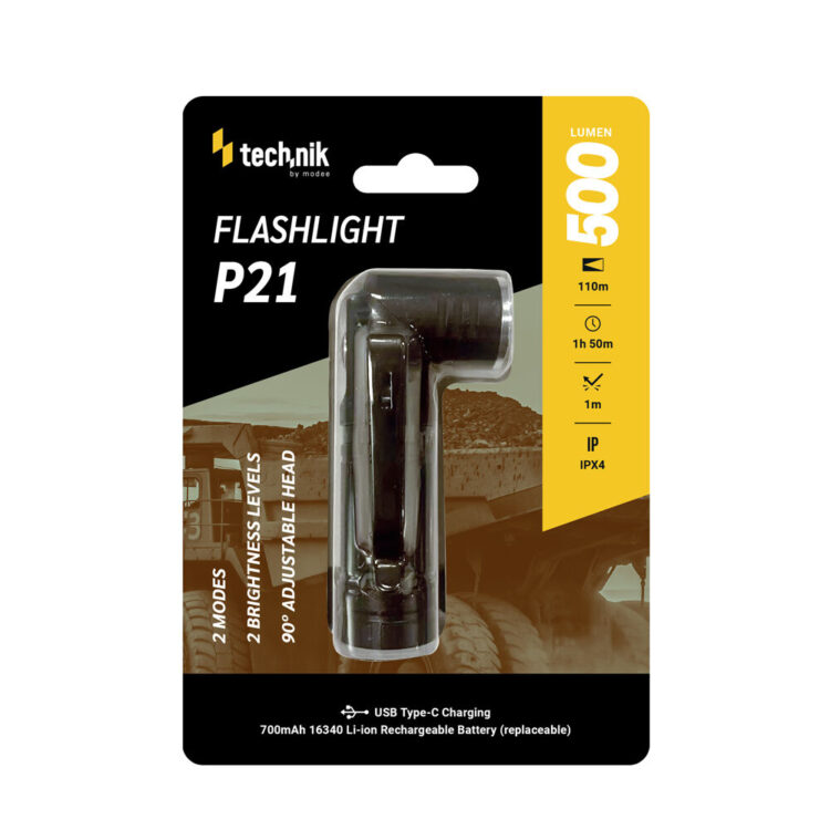 Technik P21 Φακός 700mAh OSRAM P8 LED 500lm