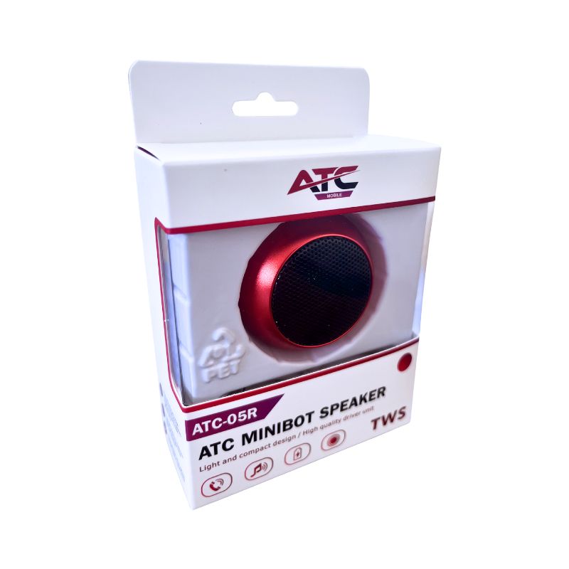 ATC-05R Mini Φορητό Ηχείο Κόκκινο - Image 2
