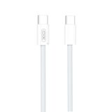 XO NB-Q260B Καλώδιο Φόρτισης & Μεταφοράς Δεδομένων Type-C σε Type-C 27W Πλεξούδα 1.5m