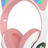Cat STN28 Ασύρματα / Ενσύρματα Παιδικά On Ear Ακουστικά με Ραδιόφωνο με 7 ώρες Λειτουργίας Ροζ
