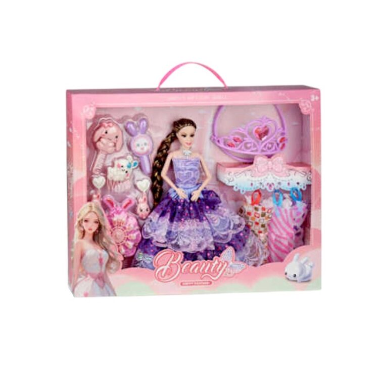 Σετ κούκλα με αξεσουάρ ομορφιάς - MY3202C - 917470