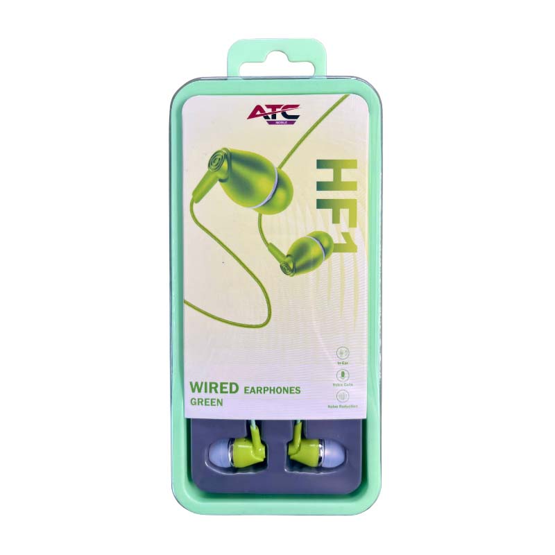 ATC-HFr1 Ενσύρματα Ακουστικά Handsfree 3.5mm Πράσινο