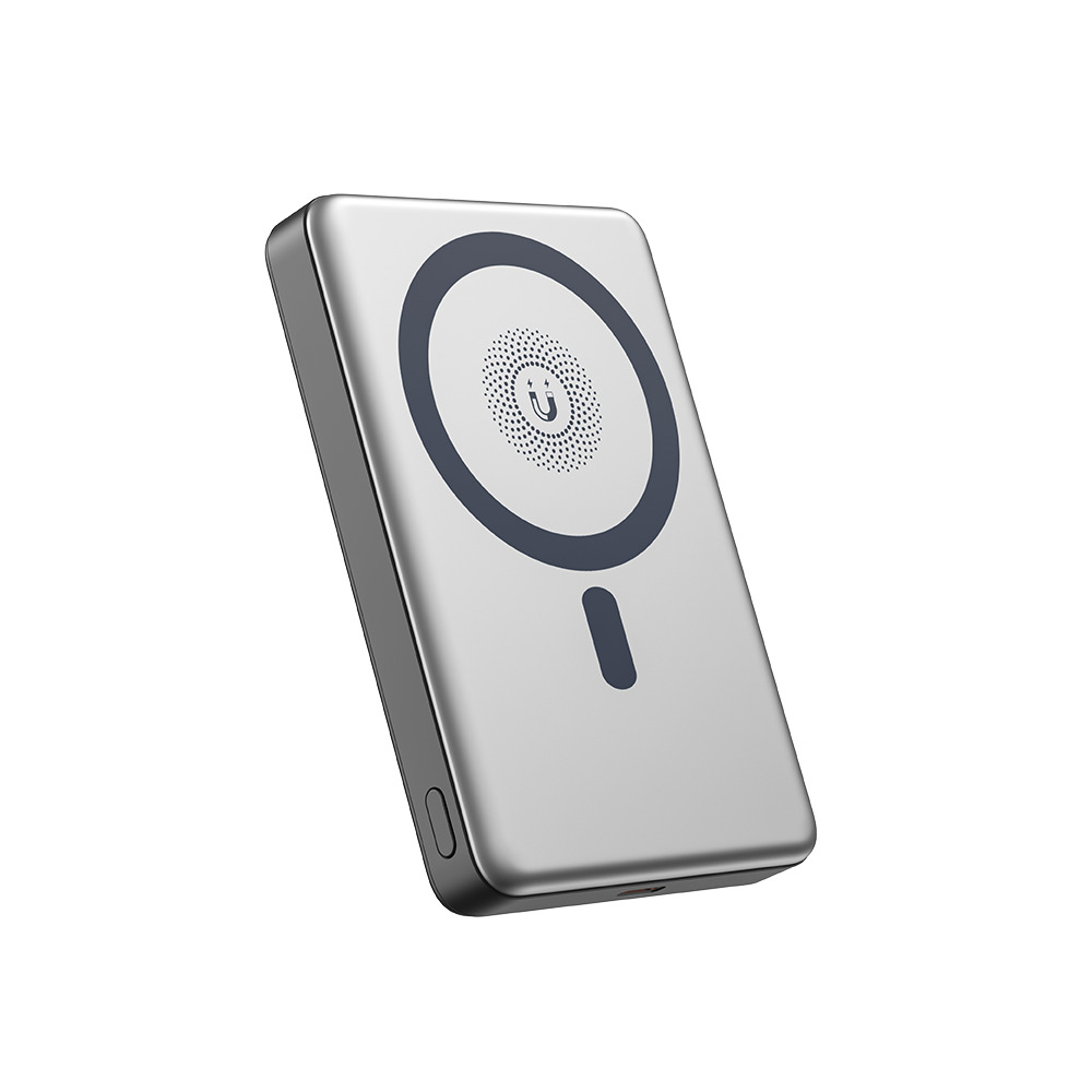XO PR296 Powerbank Ταχείας Φόρτισης Μεταλικό με Μαγνήτη 10.000mAh Γκρι - Image 4