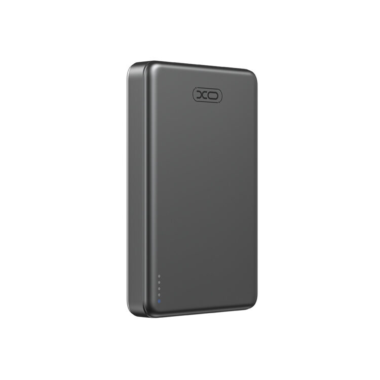 XO PR296 Powerbank Ταχείας Φόρτισης Μεταλικό με Μαγνήτη 10.000mAh Γκρι