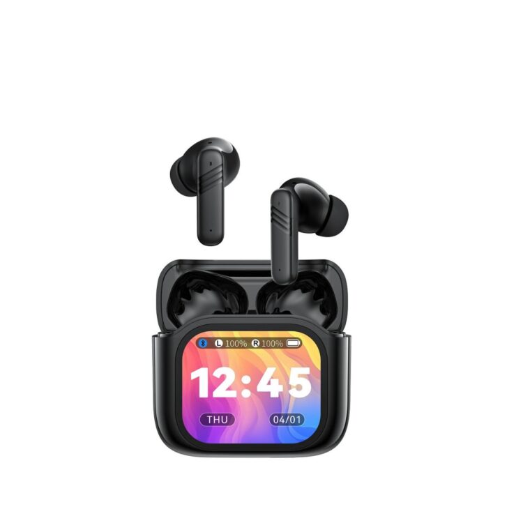 XO X50 Ακουστικά Bluetooth με Λειτουργίες ANC+ENC Dual Mic TWS & Smart LCD Οθόνη