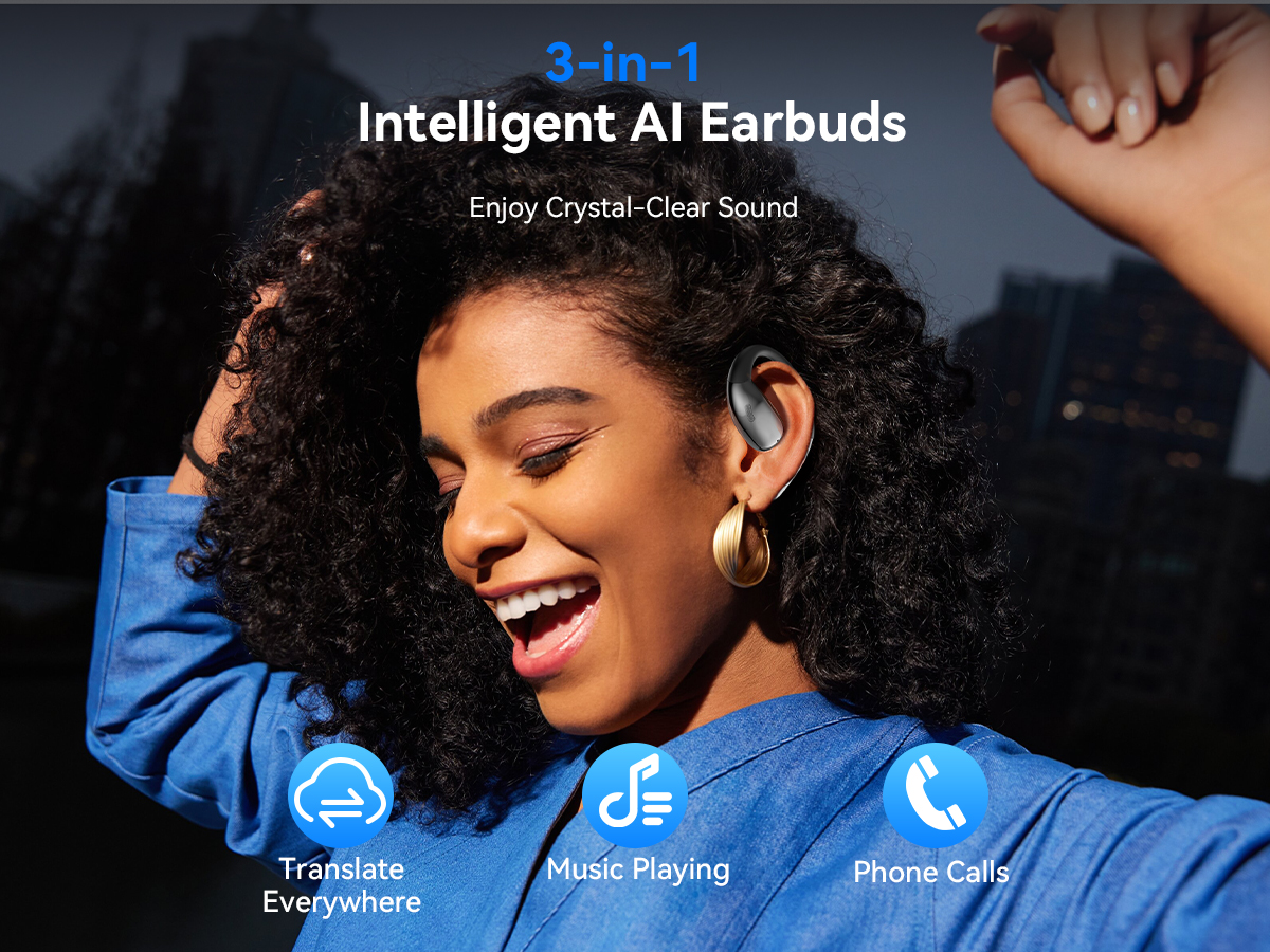 XO G37 Ακουστικά Bluetooth OWS με Μετάφραση Al - Image 10