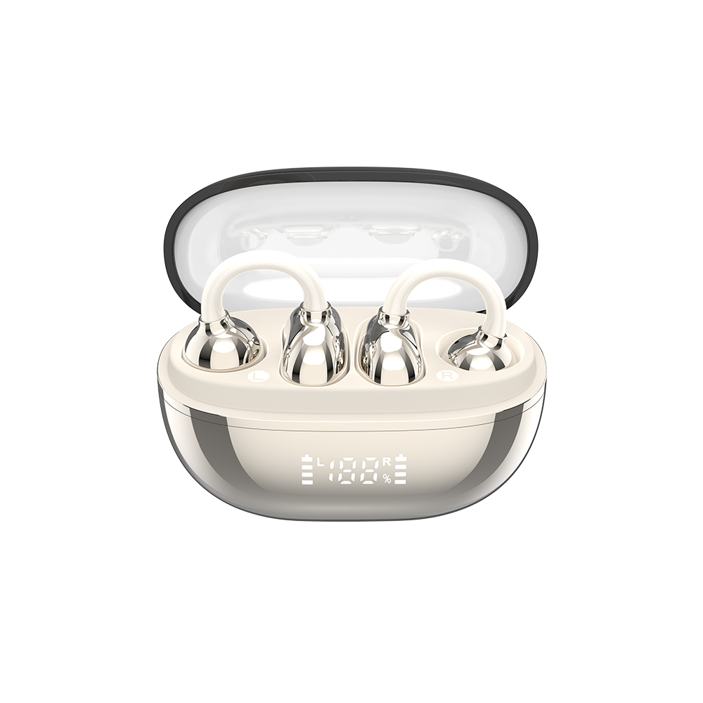 XO G43 Ακουστικά Bluetooth με Διαφανή Επιμεταλλωμένο Σχεδιασμό OWS Χρυσά - Image 2