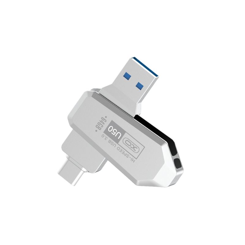 XO U50 Στικάκι & Αντάπτορας Type-C σε USB OTG USB 3.0 Έκδοση 32GB