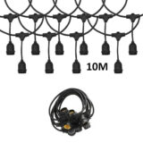 Στεγανή Γιρλάντα Φωτισμού 10m με 10 Ντουί E27