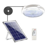 W7106-1 Επιτοίχιο Ηλιακό Φωτιστικό 20W Ψυχρό Λευκό με Τηλεχειριστήριο 13x14.5εκ. 8067