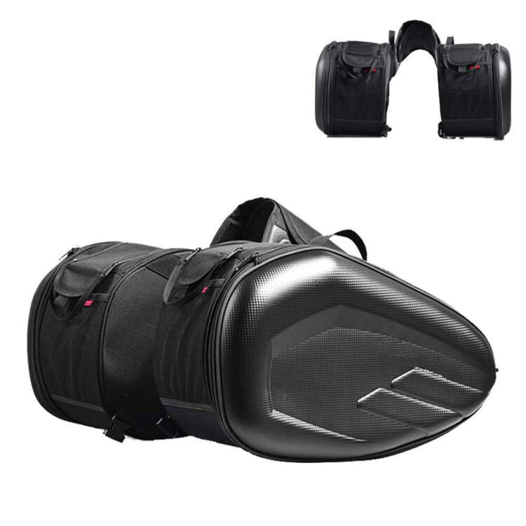 Σετ Πλαϊνές Βαλίτσες Μοτοσυκλέτας 58lt σε Μαύρο Carbon Χρώμα