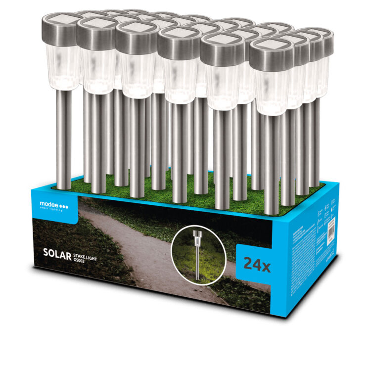 Modee Lighting LED Ηλιακό Φωτιστικό Κήπου GS003 31cm