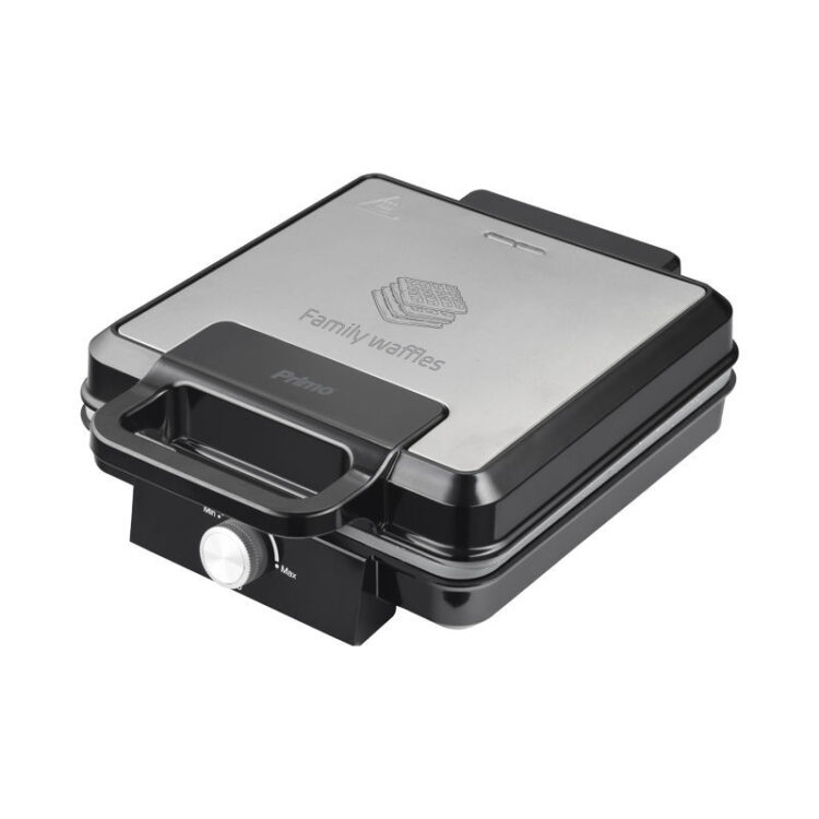 Βαφλιέρα PRWM-40548 Primo 4 θέσεων 1500W κεραμικές marble πλάκες Inox/Μαύρη
