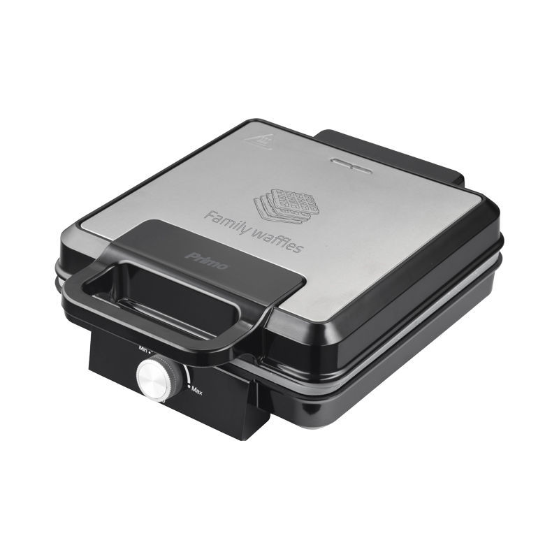 Βαφλιέρα PRWM-40548 Primo 4 θέσεων 1500W κεραμικές marble πλάκες Inox/Μαύρη