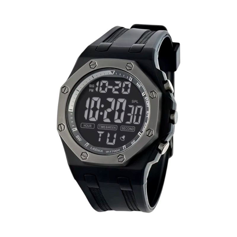 Ψηφιακό ρολόι χειρός - WF7004 - Lasika - 115157 - Silver/Black
