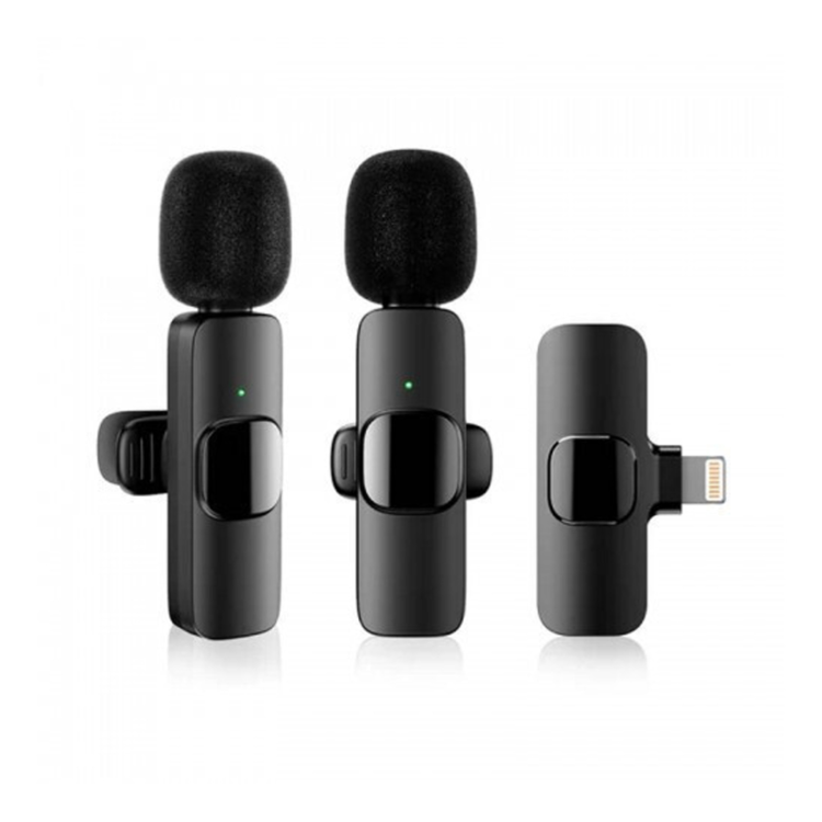 K9 Lightning Set Σετ Ασύρματο Πυκνωτικό Μικρόφωνο Πέτου, Clip On για Κινητό