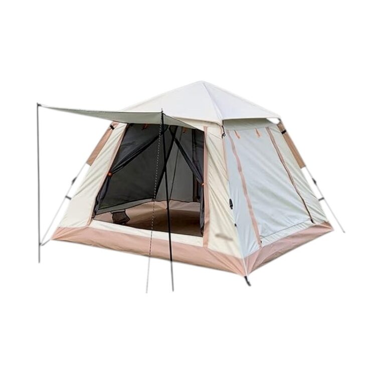 Σκηνή Camping 4 ατόμων με σκίαστρα - YB3021 - 2.4x2.4m - 960019 - Beige