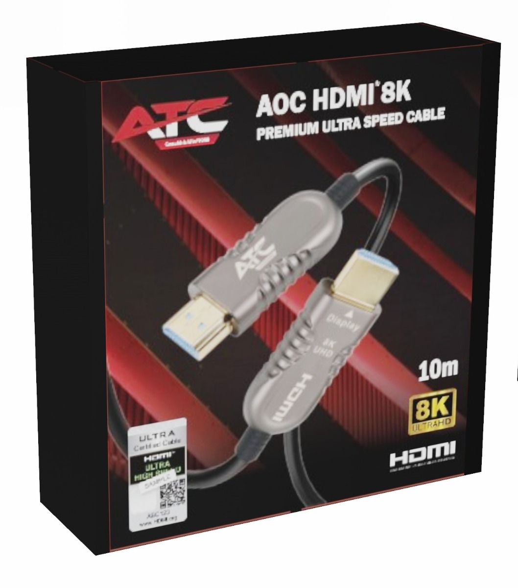 ATC AOC HDMI 2.1V 8K Premium Οπτικό Καλώδιο 10m - Image 2