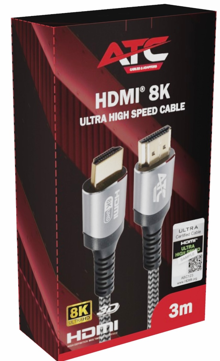 ATC HDMI 2.1V 8K Premium Καλώδιο 60Hz 3m - Image 2