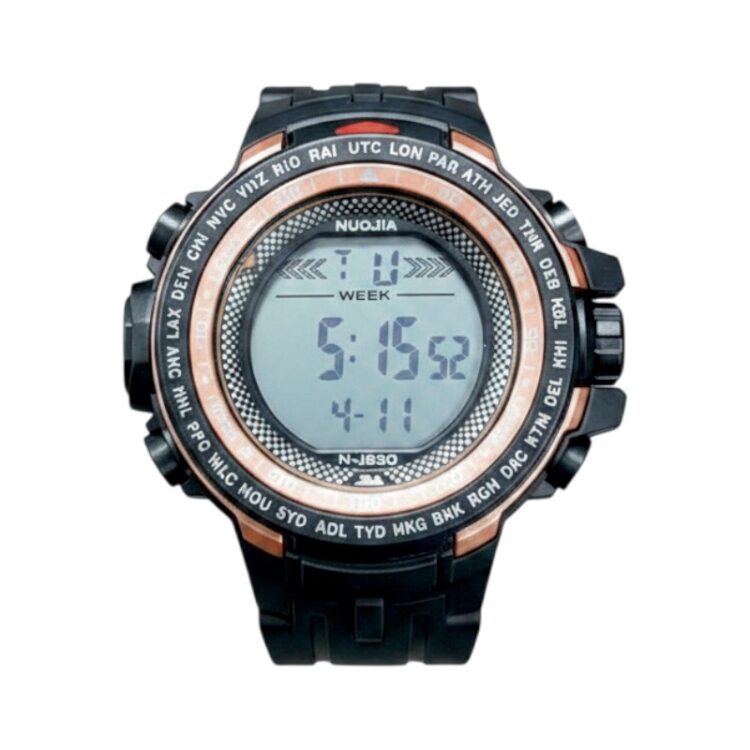 Ψηφιακό ρολόι χειρός - NJ820 - 115182 - Black/Gold