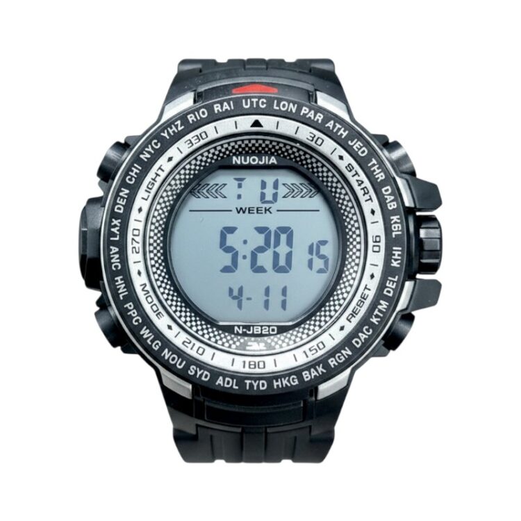 Ψηφιακό ρολόι χειρός - NJ820 - 115182 - Black/Silver
