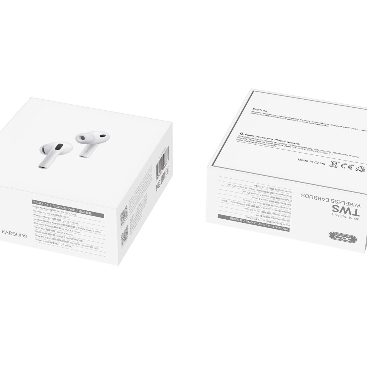 XO T8 TWS Ασύρματα Ακουστικά Bluetooth 8ης Γενιάς - Image 8
