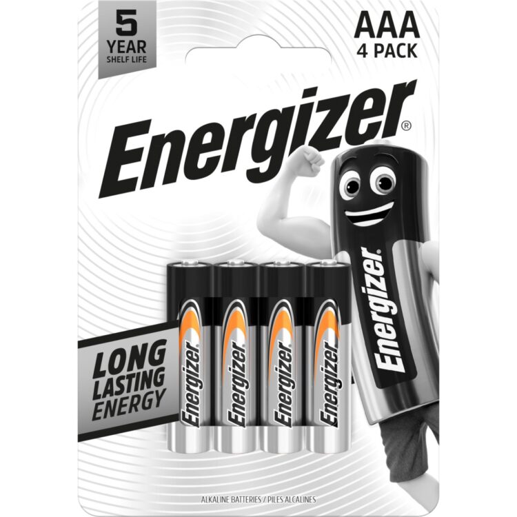 ENERGIZER Everyday Αλκαλική Μπαταρία LR03 AAA 4τμχ