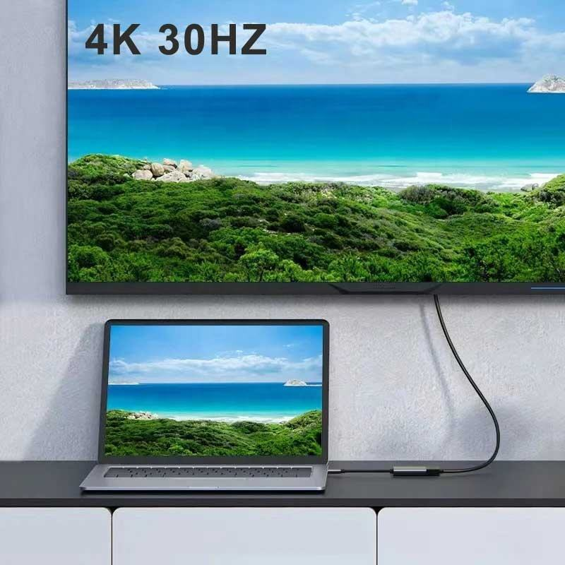 ATC Type-C σε HDTV Αντάπτορας με Καλώδιο 10cm 4K 30HZ - Image 4