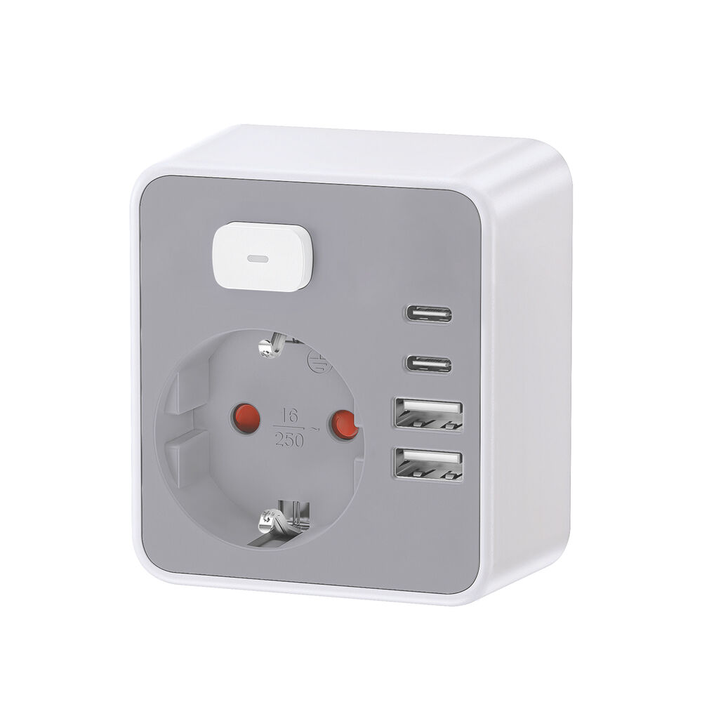 Technik Professional Πρίζα Επέκτασης με Διακόπτη 1 Θέσης 2xUSB-C & 2xUSB-A