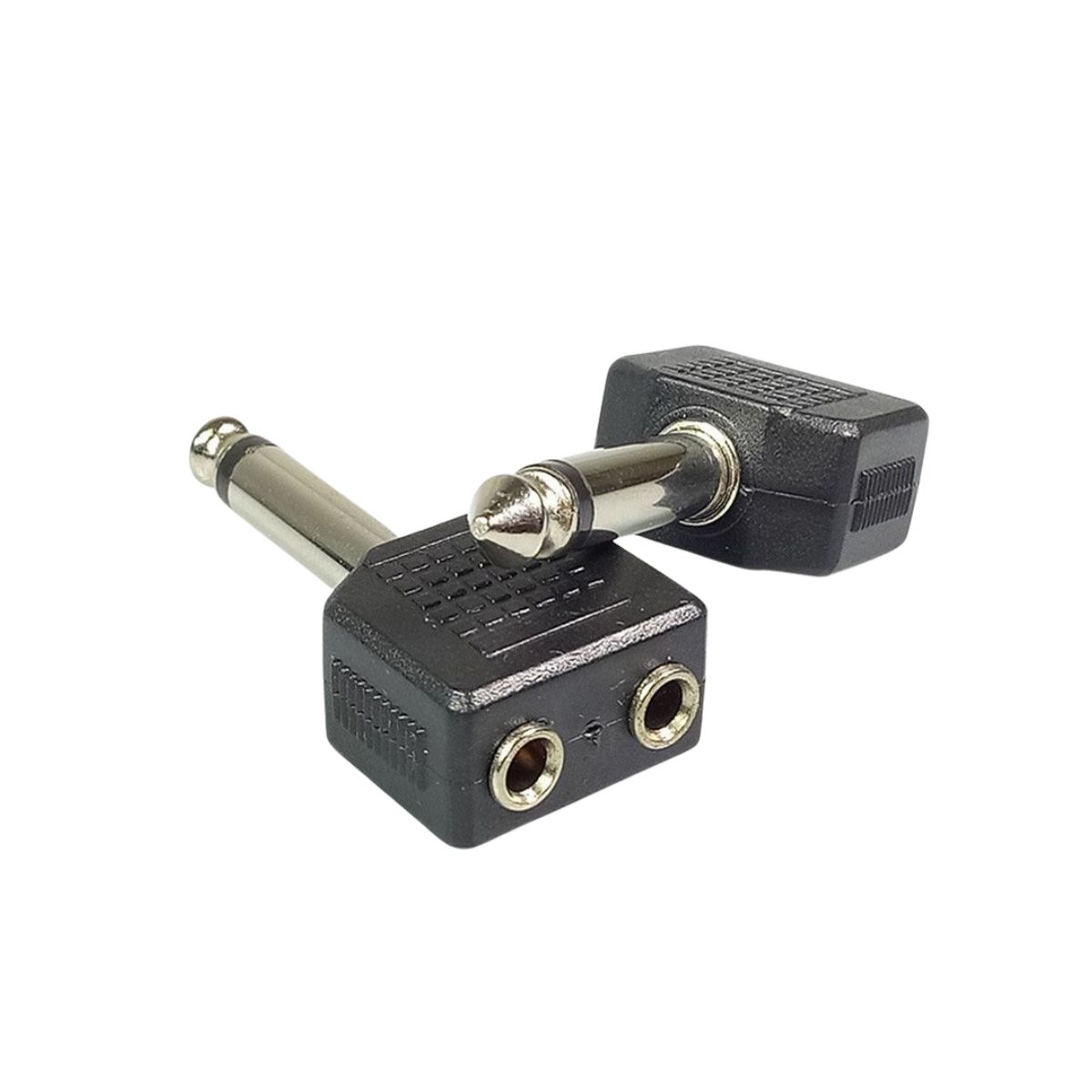 Μετατροπέας 6.3mm Αρσενικό σε 3.5mm 2x Θηλυκό XS-P034 Λευκό