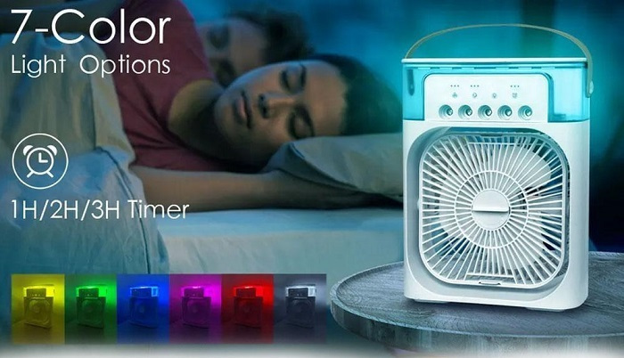 Ανεμιστήρας Υδρονέφωσης 10W Διαμέτρου 15.5cm Λευκός - Image 3