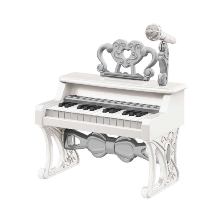 Παιδικό πιάνο mini με μικρόφωνο - 328-2825 - 233103 - White