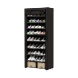 Υφασμάτινη ντουλάπα 9 ραφιών - XG10-9 - 521735 - Black