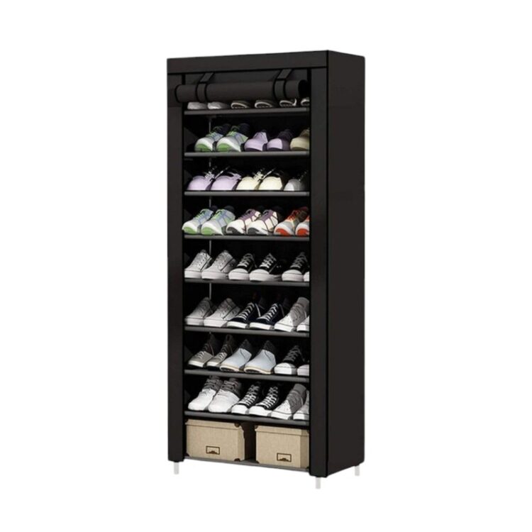 Υφασμάτινη ντουλάπα 9 ραφιών - XG10-9 - 521735 - Black