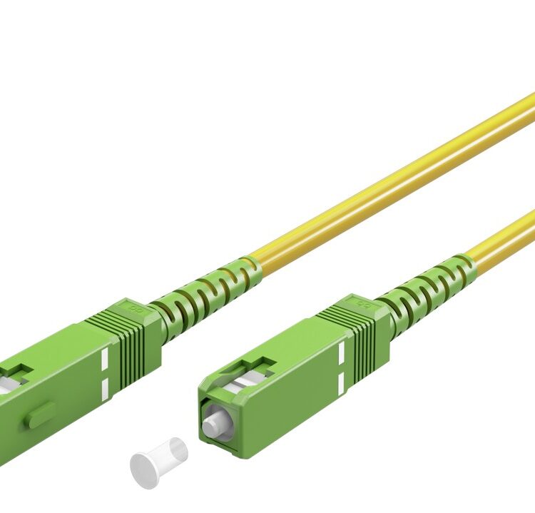 Goobay Καλώδιο Οπτικής FTTH Ίνας Μονής Λειτουργίας OS2 Κίτρινο 10μ