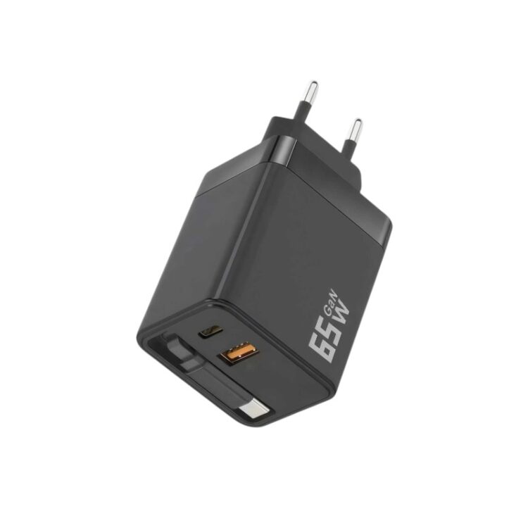 Αντάπτορας φόρτισης με καλώδιο Type-C & 2 θύρες USB-A & Type-C - Fast Charge - 65W - DS65 - 220718