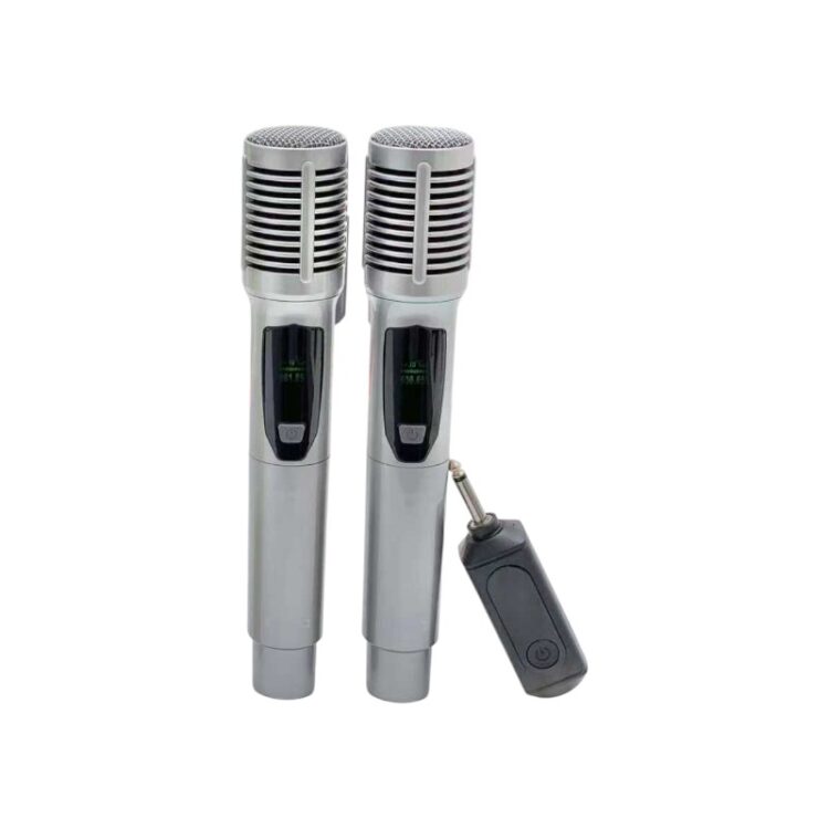 Σετ 2 ασύρματα μικρόφωνα - KMS-903MC - 509038 - Silver