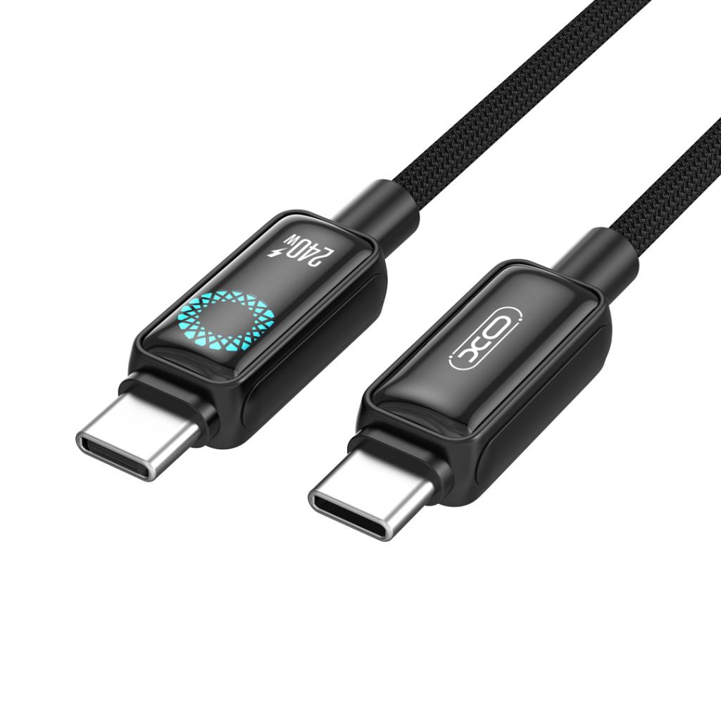 XO NB-Q312A Καλώδιο Φόρτισης & Δεδομένων USB Type-C σε Type-C 240W 1μ - Image 3