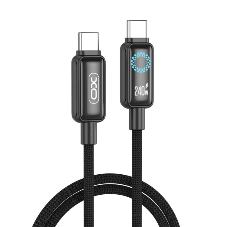 XO NB-Q312B Καλώδιο Φόρτισης & Δεδομένων Type-C σε Type-C 240W 2μ