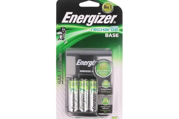Energizer Base Φορτιστής Μπαταριών Ni-MH με 4 x R6/AA Μπαταρίες 1300 mAh