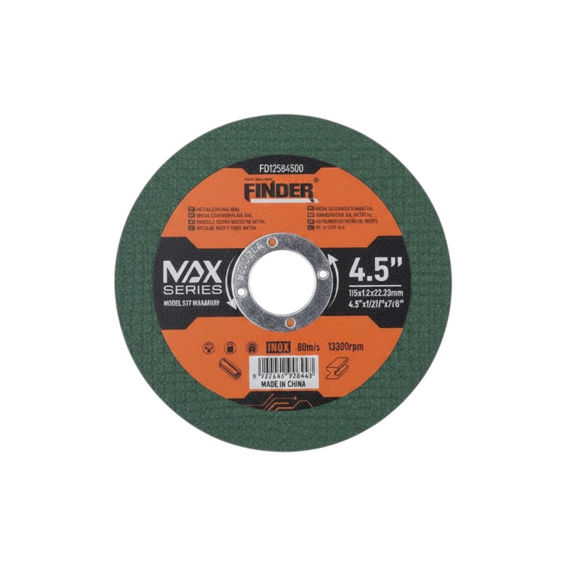 Δίσκος κοπής μετάλλου - 4.5" - 115x1.2x22.23mm - Finder - 190644